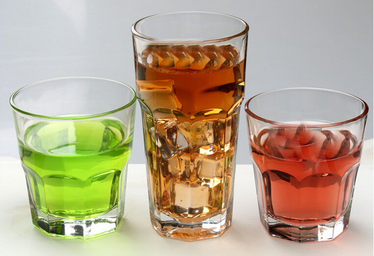 promotion drinking glass cup glass tea cup unique shaped drinking glass