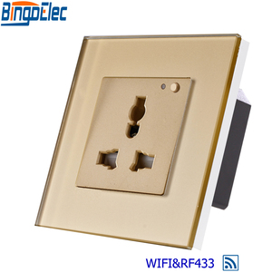 Bingoelec ab ZigBee WiFi RF433 uzaktan cam panel röle duvar güç evrensel soket desteği akıllı Google ev Amazon Alexa - Product Image 3