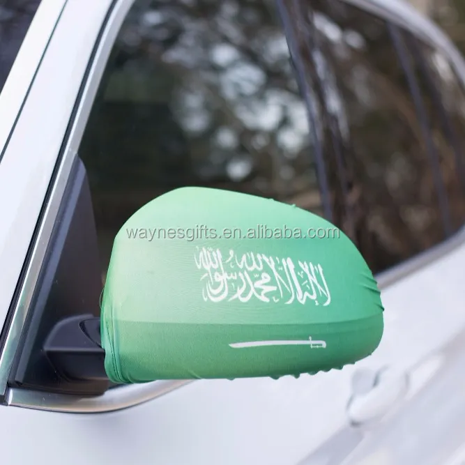 Mini drapeau arabie saoudite pour voiture, bandeau pour miroir de voiture