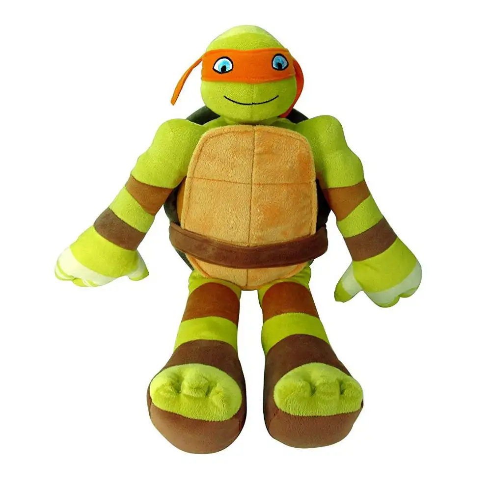 Figura de peluche de Mascota, animales de peluche suaves, juguete personalizado de Tortugas Ninja
