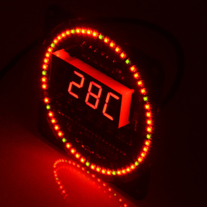 Kit orologio elettronico a LED rotante DS1302 funzione sveglia display temperatura orologio - Product Image 4