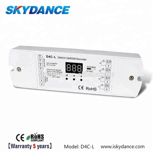 SKYDANCE D4C-L 12-48V 4-Kanal Konstanter Strom DMX-Decoder rgb rgbw rdm PWM-Steuerung DMX512 Dimmer 150-1200mA - Product Image 4