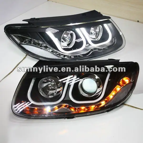 2006-2010 für Hyundai Santa Fe Engel Augen LED Kopf licht U Typ