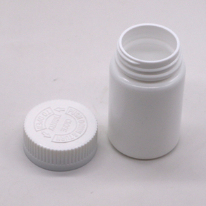 Gıda sınıfı 80ML PP beyaz boş plastik şişe <span class=keywords><strong>CRC</strong></span> kap ile hap kapsül ilaç tablet balık yağı 80CC tıbbi şişe