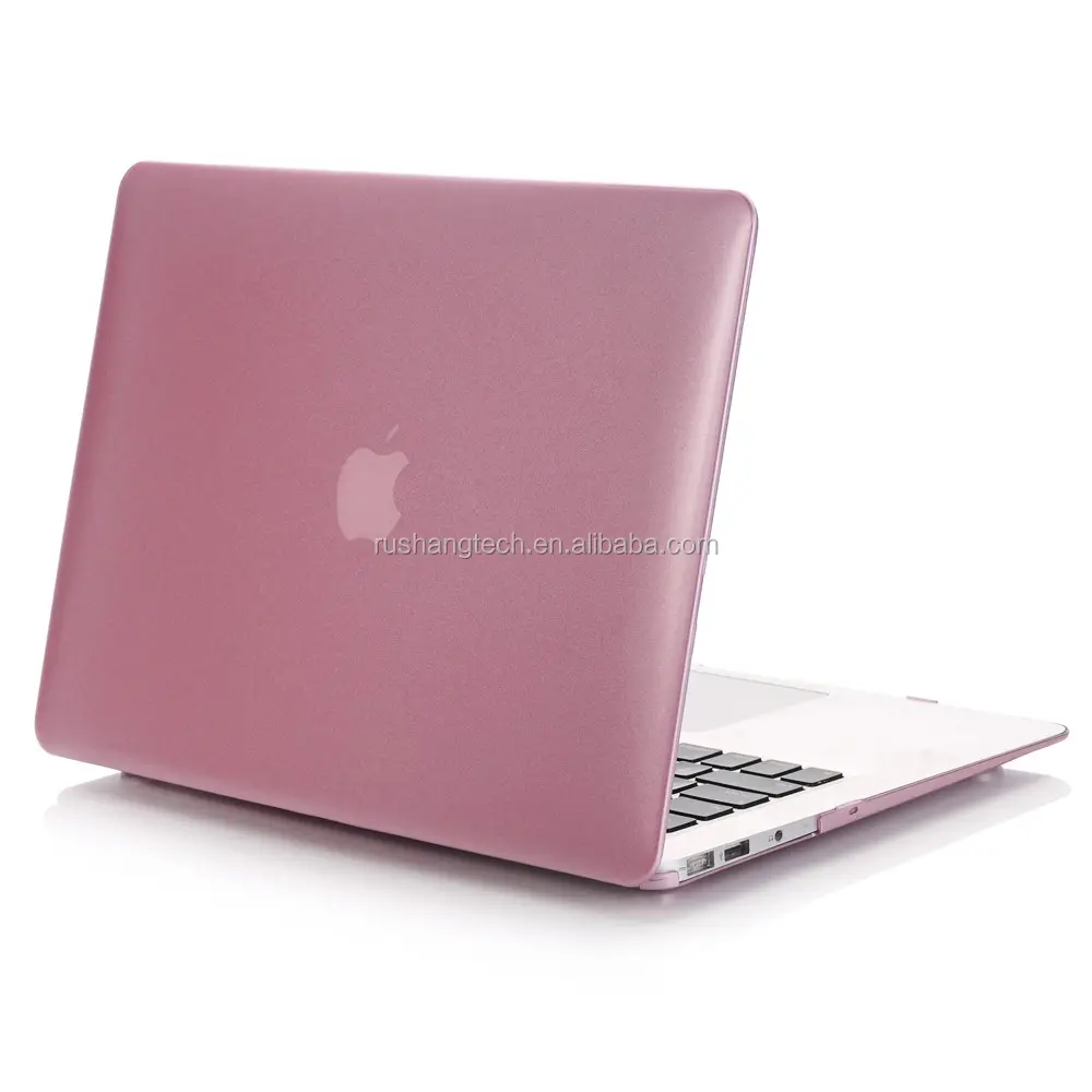 Розовый, золотистый, серебристый, металлический жесткий чехол для ноутбука MacBook 13/14/15/16 дюймов, Прозрачный чехол для macbook air