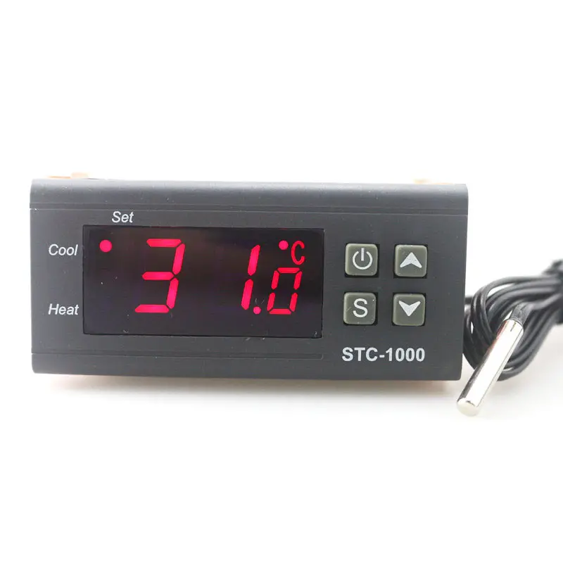 Saída de relé 2 STC-1000 LED Digital Controlador de Temperatura 110V 220V Sensor Do Termostato