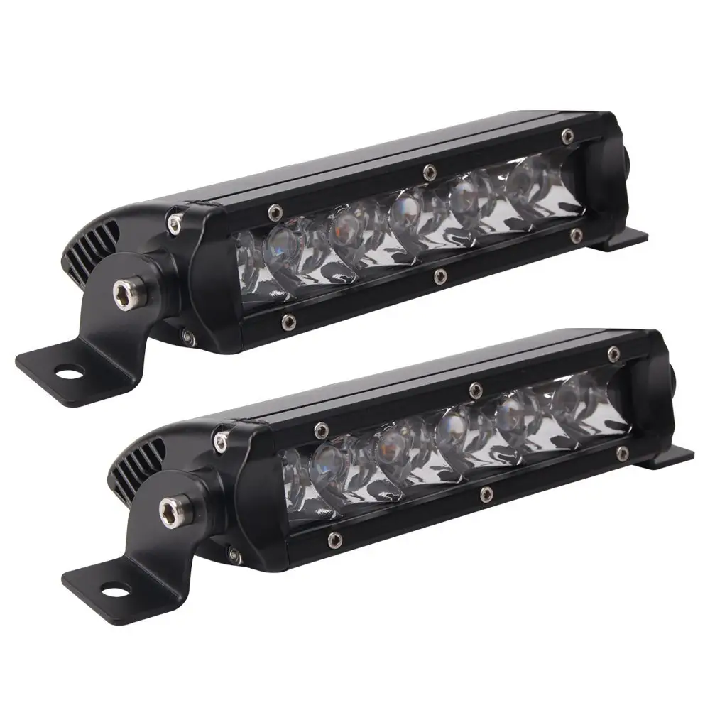 30W Single Row Spot LED Light Bar Driving Lamp LED Work Light Waterproof for Truck Car ATV SUV