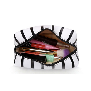 2022 <strong>New</strong> Style Customized Stripe Printing Cosmetic Bag Travel Women Makeup <strong>Pouch</strong> - Product Image 4