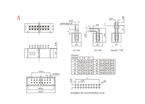 Pin header 2.54 millimetri box connettore basetta - Product Image 2