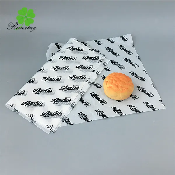 Disposable fast food wrapping paper