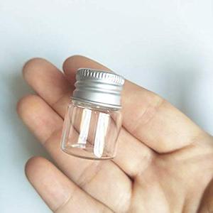 OEM 0.<strong>5ml</strong> 1ml 2ml 3ml <strong>5ml</strong> 15ml Mini Amber Glass <strong>Bottle</strong> with Black Screw Cap Plastic Orifice Reducer Small Glass Vial W/ Plastic Lid - Product Image 2