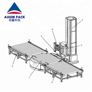 Ausim-máquina envasadora de palés completamente automática, en línea, con transportador de entrada y salida - Product Image 4