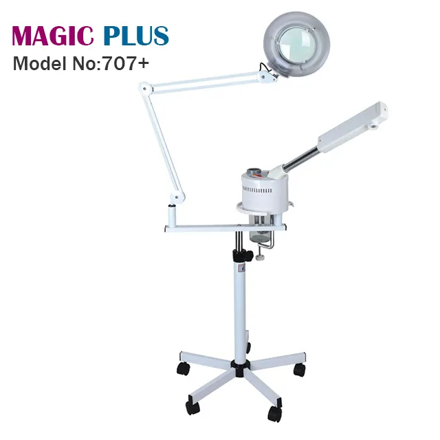 Facial 2 1でSpa UV Ozone Steamer Salon Magnifying Light Lamp Spray Vapor