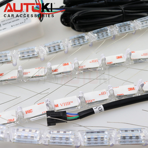 Autoki新しいRGBデイタイムランニングライトDRLLED電話アプリケーションで柔軟 - Product Image 2