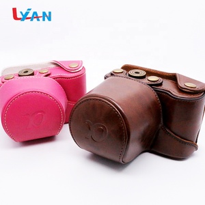 Pink Leather Instant Film <strong>Slr</strong> Camera Shoulder <strong>Bag</strong>