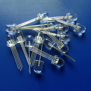 Dip Common Cathode Multi-farbe Through Hole Round Clear Frost 4 Pin RGB LED Diode 10mm für Display - Product Image 3
