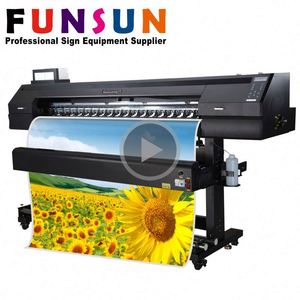 Funsunjet FS-1700ที่ถูกที่สุด Eco เครื่องพิมพ์ตัวทำละลายที่มีเครื่องตัดล็อตเตอร์ - Product Image 2