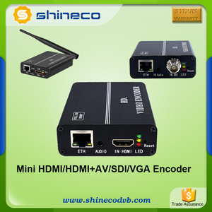 UDP/RTMP/RTSP/HTTP/HLS/SRT高清标清3G SDI AHD CVBS编码器闭路电视到IP电视转换器