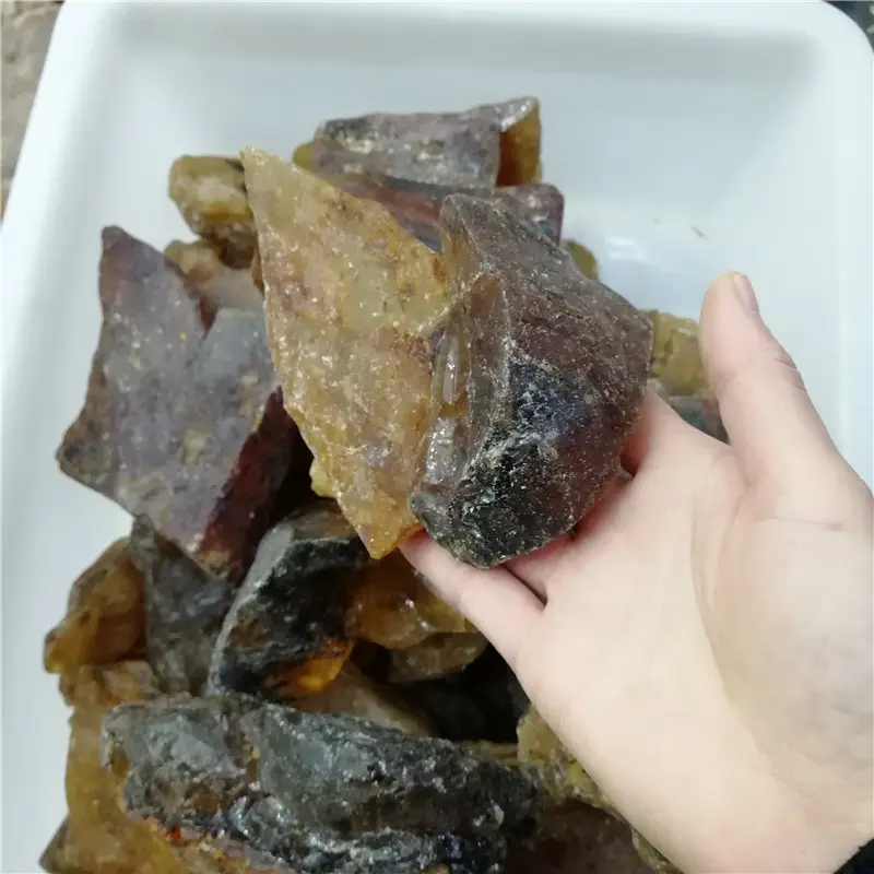 wholesale natural Amber mineral Jewelry Gemstones Chrysophoron Rough Stone