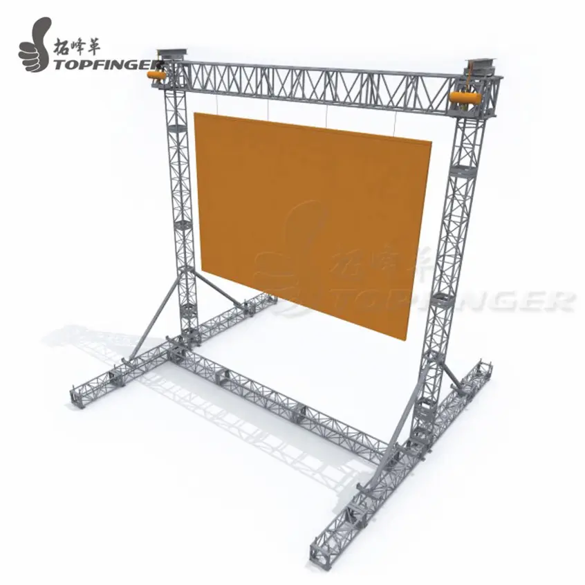 High Quality Speaker Mobile Portable Modular Gantry Concert Lighting Tower Hanging Led Display Truss System For Sale