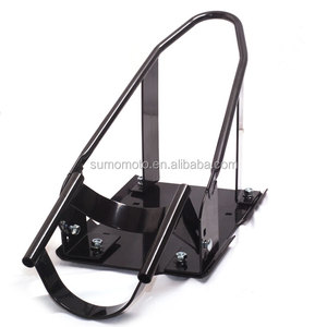 Motorcycle Removable Wheel Tire Chock Nest <strong>Cradle</strong>, Motorcycle Steel Wheel Chock Wheel Holder <strong>Auto</strong> Clipping - Product Image 1