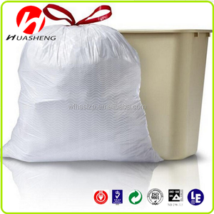 Biodegradables bolsas de cordón, resistencia a la tracción característica saborizante dibujar cadena bolsas de basura en rollo - Product Image 3