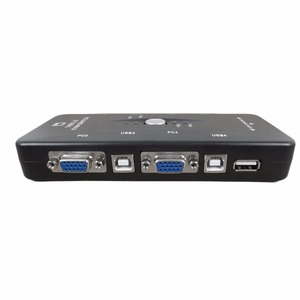 New 4 Port Hub USB 2.0 KVM VGA/SVGA Switch Box Adapter Connects Printer Intelli <strong>Keyboard</strong> <strong>Mouse</strong> 4 <strong>Computers</strong> <strong>Use</strong> 1 Monitor - Product Image 4