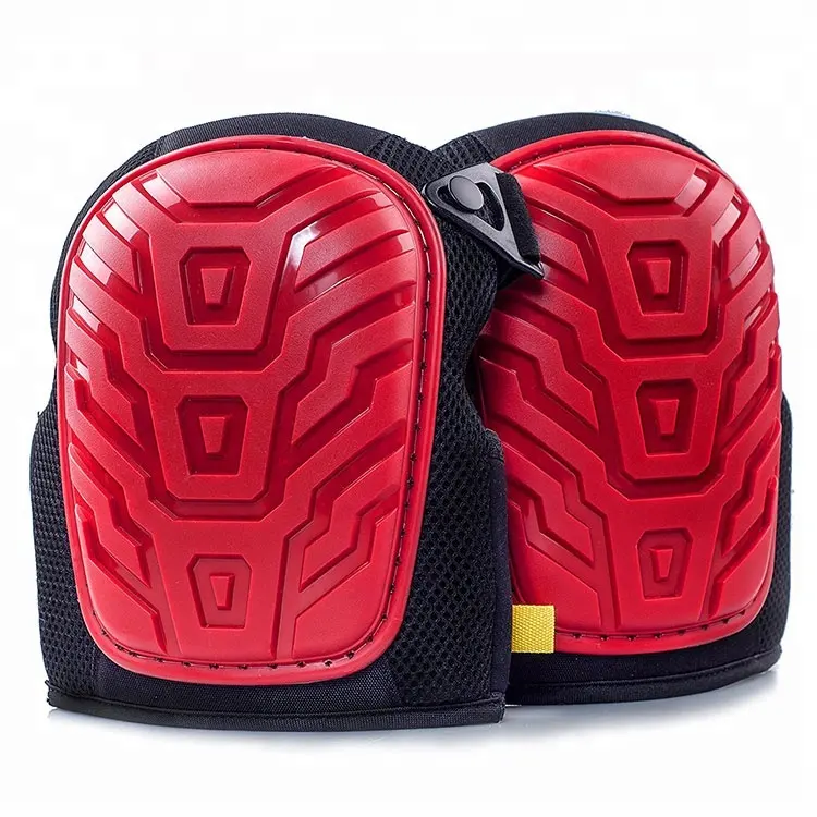 Gel Cushion Heavy Duty Cap Adjustable Strap Professional Knee Pads For Work