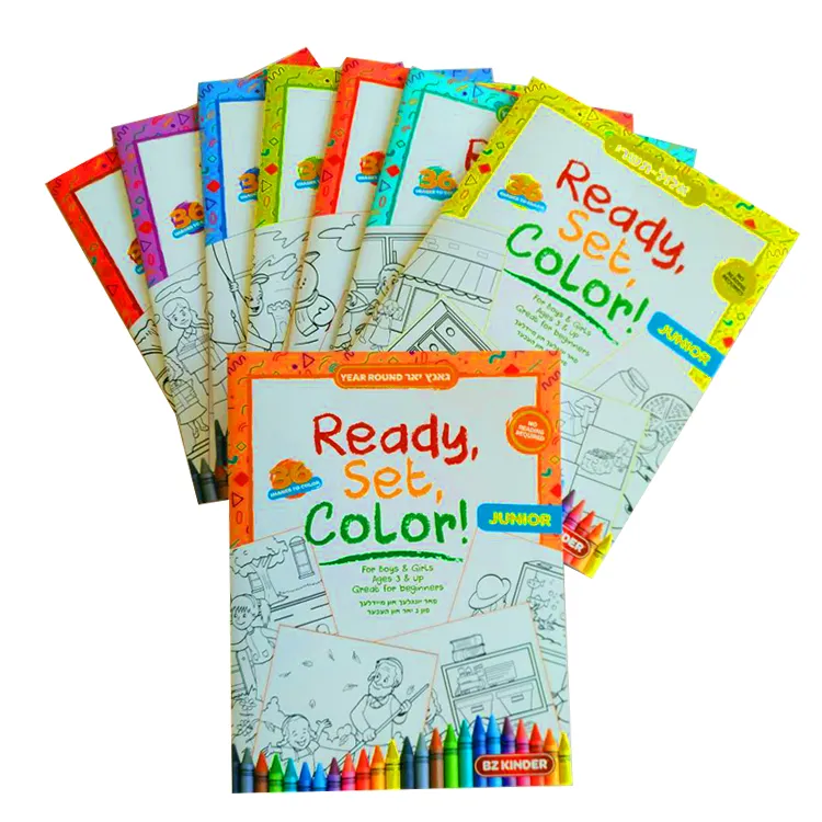 Remplissage de couleur d'impression bon marché Livre de coloriage de dessin pour enfants bon marché pour enfants Impression personnalisée