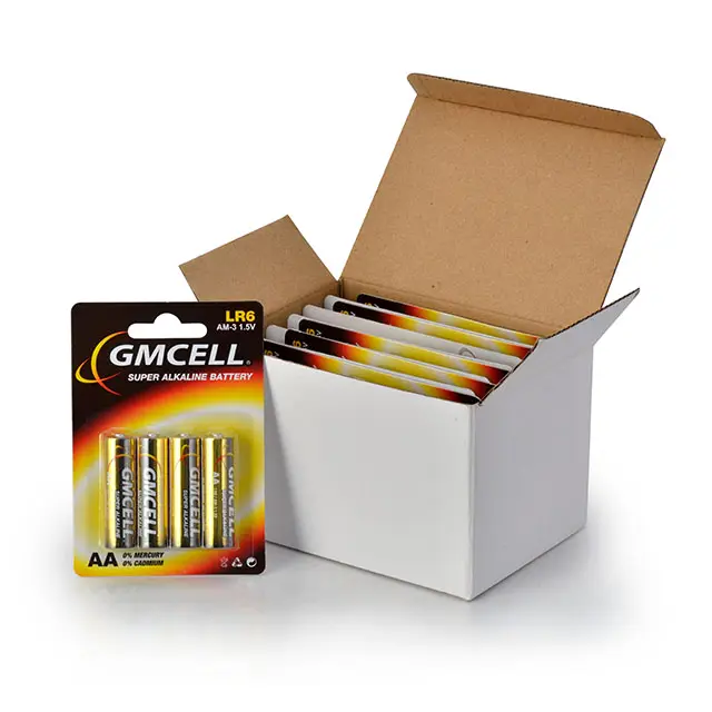 GMCELL कम आत्म-मुक्ति सूखी बैटरी 1.5v AM3 LR6 एमएसडीएस के साथ ए. ए. क्षारीय बैटरी