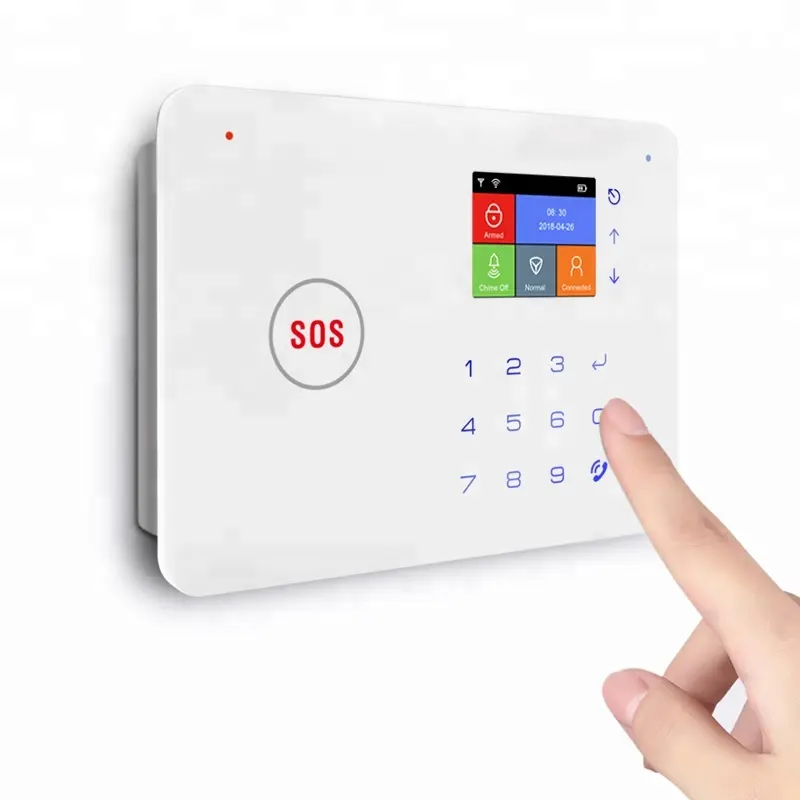 Sistema de alarme de segurança residencial, aplicativo controlar casa simples sistema de segurança, casa inteligente salável ethernet gsm