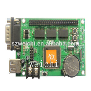 HD-D10 Vollfarb-LED-Display-Steuer karte Kleine Größe 384x64 Pixel RGB Asynchronous 4 * HUB75 Daten schnitts telle - Product Image 4
