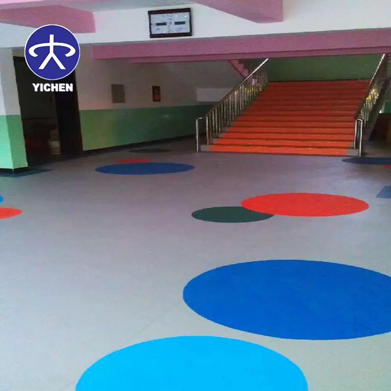 Eco friendly colorful nursery school kindergarten classroom flooring