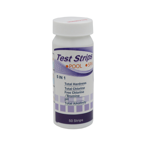 5 in 1 PH <strong>Test</strong> Strips Total Hardness Free Chlorine Bromine Total Chlorine Total Alkalinity Litmus Paper PH Testing for Pool Spas - Product Image 3
