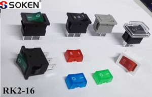 Rk2-16 rohs carling KCD tek kutuplu rocker anahtarı T105 10A 250V