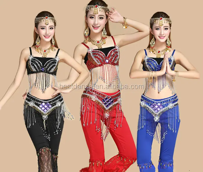 BestDance Arab Belly Dance Costume Women Oriental Dancing Hip Skirt Suits Outfits