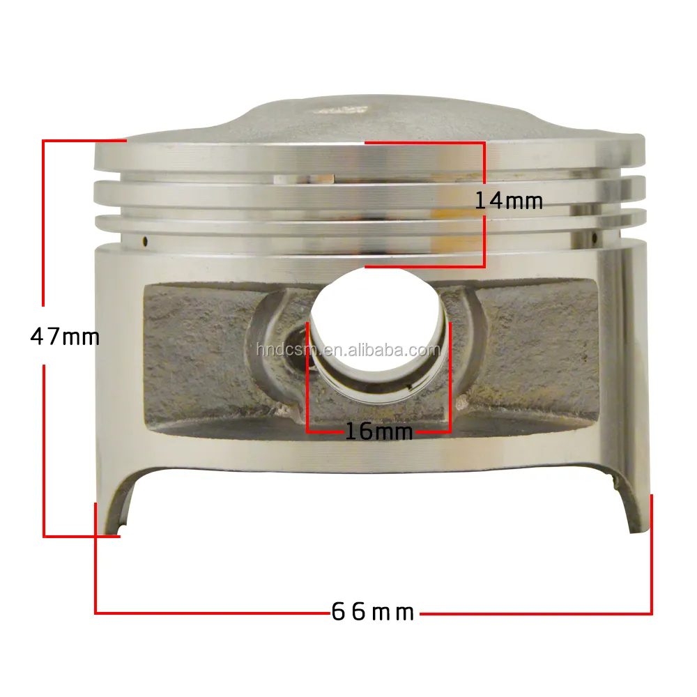 STD + 25 + 50 çapı 66 mm 66.25mm 66.5mm Piston pimi 16mm 200CC profesyonel motosiklet Eninge piston için Suzuki DR200 DF200