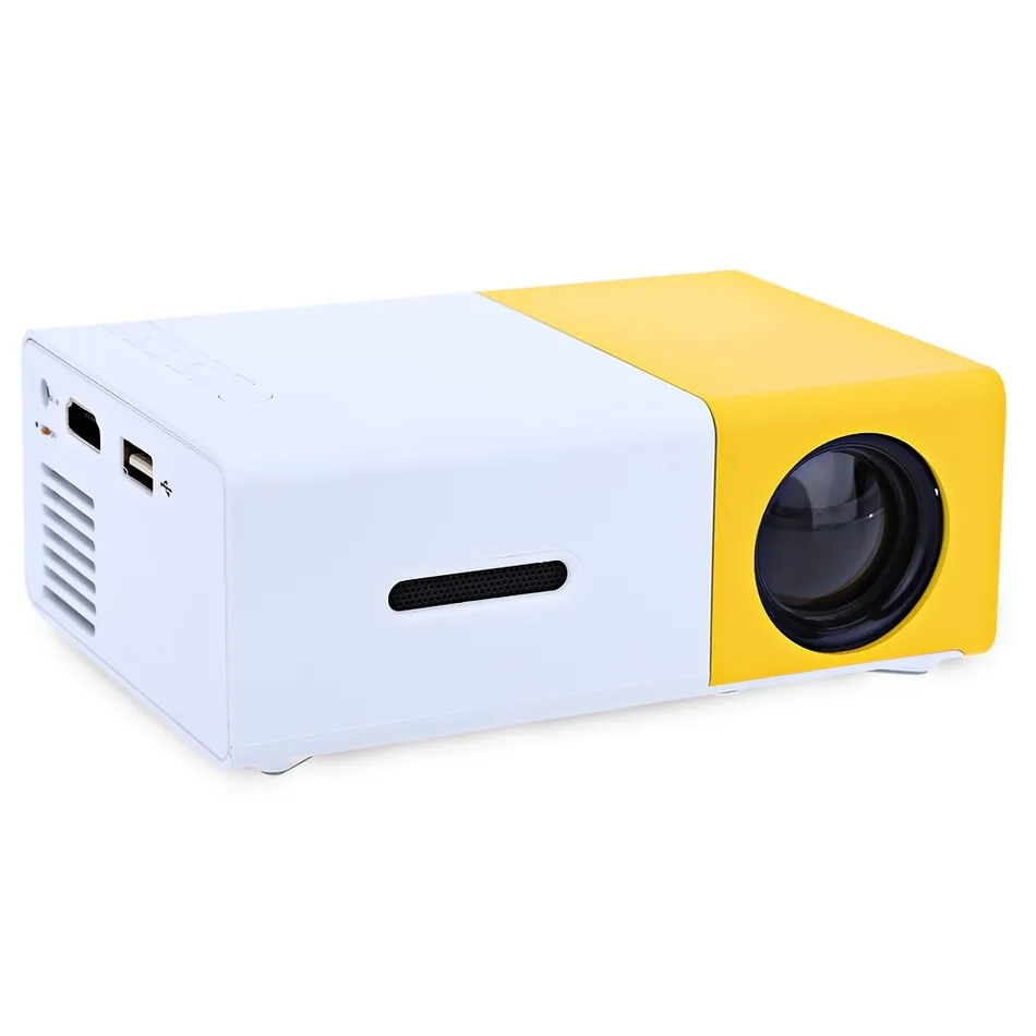 Home theater mini projetor multimídia portátil YG-300 600 lumens Projetor laser 4k YG300