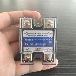 Miniature SSR 100Amp Single Phase SSR Industrial <strong>Relay</strong> DC <strong>Input</strong> 3-32VDC Control <strong>Output</strong> 12-60VDC Black SSR <strong>Relay</strong>(SSR-120DD)