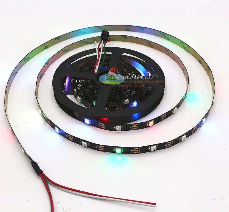 SMD5050 DC 5v RGB colore individualmente 60leds ws2812B rgb led strip light