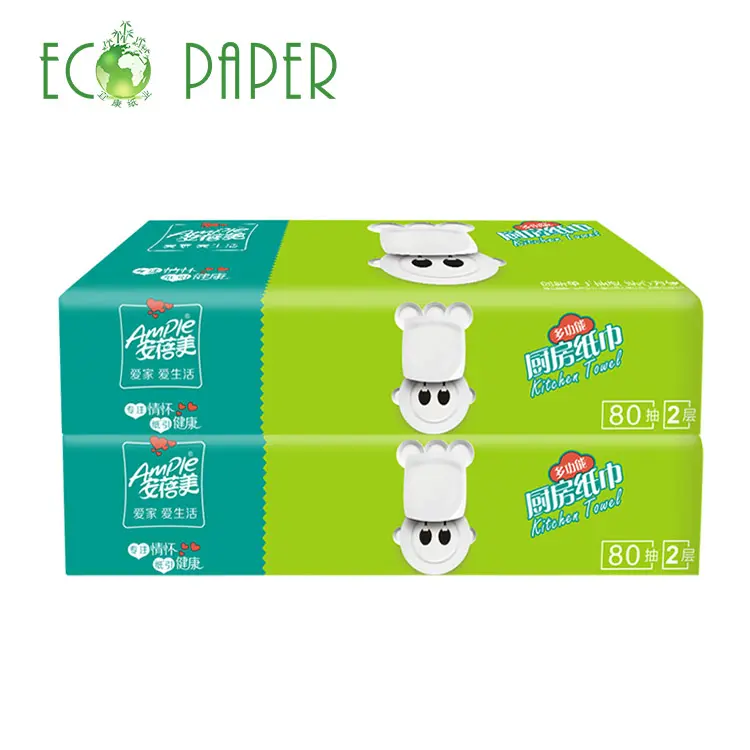 Wholesale Kitchen Paper Towel Papel Higienico Bamboo Pulp