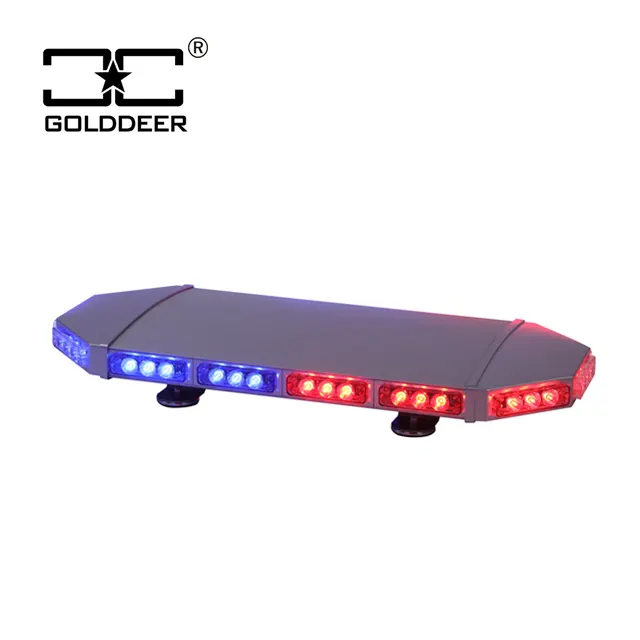 48 pollici Rosso Blu Di Emergenza Del Veicolo Mini Lampeggiante luce barra Led di avvertimento Lightbar con magnetico