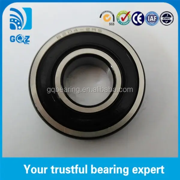 6204-2RS Rubber Seal Deep Groove Ball Bearing