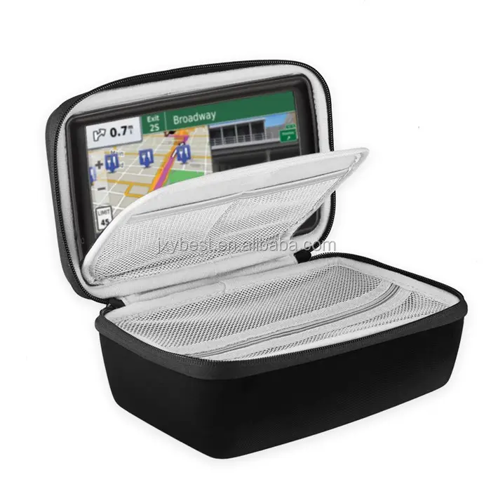 Sert EVA darbeye koruyucu taşıma çantası için Garmin nuviCam nuvi Tomtom Go için Mio üzerinden 6-7 inç GPS navigator ve aksesuar