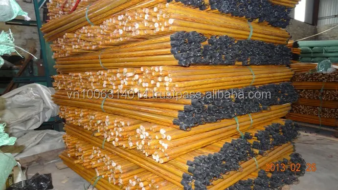 L'exportation de balai en bois enduit de PVC bâton (contact@kego.com.vn)