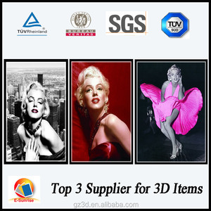 3d 打印服务工厂为家庭装饰提供 3d 海报 3d 透镜海报 - Product Image 4