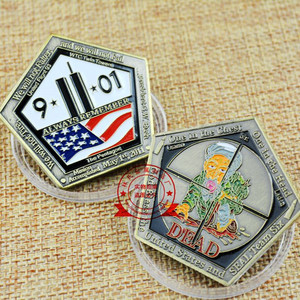 Custom Medallion United States Statue of Liberty USA Metal Gold New York <strong>City</strong> 911 Challenge Coin - Product Image 2