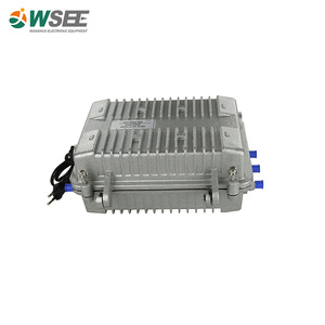 HFC CATV Außen 4 Ausgänge AGC Fiber Optic Node Kabel Linie Optische Empfänger