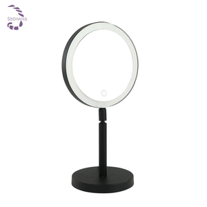 <strong>New</strong> <strong>Product</strong> 8 Inch Cosmetic Magnifying <strong>Mirror</strong> with Black Color <strong>Led</strong> <strong>Mirror</strong> - Product Image 1