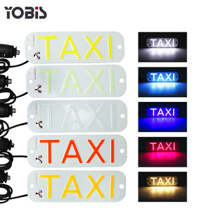 Yobis高輝度12VCOBフロントガラスライトボックスタクシートップは複数の色で導かれました